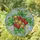 Art Lovers' Jewel Tone Tiffany Stained Glass Strawberry Daisy Floral Mosaic Design Stained Glass Suncatcher - 1