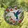 Nature Lovers' Vibrant Tiffany Stained Glass Hummingbird Floral Jewel Tone Mosaic Stained Glass Suncatcher - 1