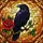 Gothic Style Aficionados: Stained Glass Raven & Red Rose, Thorny Branch, Jewel Tone Mosaic Art Stained Glass Suncatcher - 5