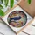 Nature & Art Lovers' Edge-to-Edge Tiffany Stained Glass Raven Autumn Maple Leaves Deep Blue Purple Orange Stained Glass Suncatcher - 3