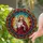 Spiritual Art Enthusiasts' Tiffany Style Jesus Christ Blessing Radiant Mosaic Golden Halo Amber Blue Stained Glass Suncatcher - 2