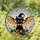 Witchy Cat Lovers' Tiffany Style Stained Glass Black Cat Bat Wings Autumn Jewel Tones Stained Glass Suncatcher - xdY-aJJ7vS