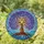 Art Lovers' Vibrant Tiffany Stained Glass Tree of Life Jewel Tone Blue Purple Pink Mosaic Stained Glass Suncatcher - 1