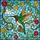 Nature Lovers' Tiffany Stained Glass Ruby Hummingbird Emerald Red Orange Floral Sky Art Stained Glass Suncatcher - 5