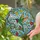 Nature Lovers' Tiffany Stained Glass Ruby Hummingbird Emerald Red Orange Floral Sky Art Stained Glass Suncatcher - 2