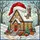 Christmas Enthusiasts' Whimsical Snowy Stained Glass House, Radiant Reds & Greens, Intricate Golden Winter Mosaic Stained Glass Suncatcher - 5