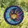 Celestial Art Lovers' Intricate Tiffany Stained Glass Crescent Moon Cosmic Mosaic Jewel Tones Stained Glass Suncatcher - 1