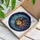 Celestial Art Lovers' Intricate Tiffany Stained Glass Crescent Moon Cosmic Mosaic Jewel Tones Stained Glass Suncatcher - 3