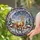 Nature Lovers' Elegant Tiffany Stained Glass Majestic Deer Winter Village Amber Red Blue Mosaic Stained Glass Suncatcher - 2