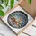 Nature Lovers' Elegant Tiffany Stained Glass Majestic Deer Winter Village Amber Red Blue Mosaic Stained Glass Suncatcher - 3
