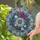 Christmas Enthusiast's Intricate Tiffany Stained Glass Wreath Holly Poinsettia Jewel Tones Stained Glass Suncatcher - 2