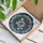 Christmas Enthusiast's Intricate Tiffany Stained Glass Wreath Holly Poinsettia Jewel Tones Stained Glass Suncatcher - 3