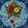 Stained Glass Art Lovers' Intricate Ruby Red Poinsettia Holly Rustic Star Winter Foliage Pattern Stained Glass Suncatcher - 5