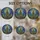 Holiday Celebrators' Tiffany Stained Glass Christmas Tree Ornaments Deep Blue Gold Ruby Celestial Mosaic Stained Glass Suncatcher - 4