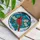 Nature Lovers' Edge-to-Edge Stained Glass Red Cardinal Dogwood Flowers Blue Sky Mosaic Stained Glass Suncatcher - 3