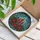 Holiday Art Aficionados' Tiffany Style Stained Glass Red Candles Poinsettia Holly Pattern Stained Glass Suncatcher - 3