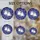 Mystical Art Fans' Whimsical Stained Glass Ghost Cats Indigo Violet Nebula Mosaic Stained Glass Suncatcher - 4