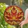 Autumn Lovers' Detailed Tiffany Style Stained Glass Maple Leaf Textured Mosaic Red Orange Amber Gold Stained Glass Suncatcher - 2