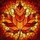 Autumn Lovers' Detailed Tiffany Style Stained Glass Maple Leaf Textured Mosaic Red Orange Amber Gold Stained Glass Suncatcher - 5