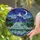 Nature Enthusiast's Intricate Tiffany Stained Glass Mountainscape Crescent Moon Deep Blue Aqua Mosaic Stained Glass Suncatcher - JQeg-WjEYh