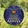 Halloween Enthusiasts' Tiffany Stained Glass Menacing Jack-o'-Lantern Bat Tree Mosaic Orange Black Stained Glass Suncatcher - 1