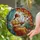 Book Lovers' Ornate Tiffany Stained Glass Autumn Window Reader Amber Teal Mosaic Stained Glass Suncatcher - 2