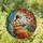 Book Lovers' Ornate Tiffany Stained Glass Autumn Window Reader Amber Teal Mosaic Stained Glass Suncatcher - 1