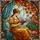 Book Lovers' Ornate Tiffany Stained Glass Autumn Window Reader Amber Teal Mosaic Stained Glass Suncatcher - 5