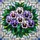 Nature Lovers' Intricate Tiffany Stained Glass Purple Pansy Green Leaf Jewel Tone Mosaic Stained Glass Suncatcher - 5