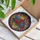Art Lovers' Jewel Tone Tiffany Style Hydrangea Butterfly Floral Mosaic Stained Glass Suncatcher - 3