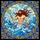 Mythology & Ocean Enthusiasts' Tiffany Stained Glass Sea God, Golden Trident, Dolphins, Vibrant Blue Waves Stained Glass Suncatcher - 5