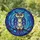 Owl Admirers' Tiffany Stained Glass Majestic Celestial Owl Indigo Blue Gold Cosmic Night Sky Stained Glass Suncatcher - DNTlSDQI9-