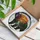 Nature Lovers' Tiffany Stained Glass Bear Silhouette Blue Purple Orange Sunset Lake Art Stained Glass Suncatcher - 2