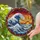 Ocean Lovers' Hokusai-Inspired Stained Glass Wave Sunset Art, Turbulent Blue Orange Red Tones Stained Glass Suncatcher - 2
