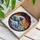Ocean Lovers' Hokusai-Inspired Stained Glass Wave Sunset Art, Turbulent Blue Orange Red Tones Stained Glass Suncatcher - 3