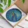 Ocean Lovers' Vibrant Tiffany Stained Glass Sea Turtle Mosaic Sapphire Blue Turquoise Art Stained Glass Suncatcher - 3