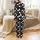 Cat Lovers' Cute Stylized Black White Grey Pastel Pink All-Over Cartoon Cat Pattern Satin Pajamas Set - 3