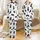 Cat Lovers' Whimsical Black Cats White Background Cartoon Design with Pink Accents, Yarn Balls & Paw Prints Satin Pajamas Set - 1