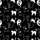 Cat Lovers' Monochrome Playful Cats Yin-Yang Heart Design Minimalist Graphic Art Satin Pajamas Set - 4