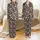 Cat Lovers' Whimsical Flat Art Cats Pattern in Muted Greys Cream Rose Terracotta on Dark Charcoal Satin Pajamas Set - 1