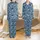 Cat Lovers' Whimsical Muted Blue Black Cat Playful Starry Moon Seamless Pattern Satin Pajamas Set - 1