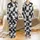 Cat Lovers' Black & White Minimalist Cartoon Cat Face Dense Seamless All-Over Print Satin Pajamas Set - 1