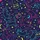 Whimsical Cat Lovers' Vivid Neon Black Cat All-Over Pattern Indigo Starry Sky Satin Pajamas Set - 4