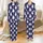 Cat Lovers' Dreamy Whimsical White Cats Teal Eyes Pink Flower Crowns Indigo Cherry Blossom Pattern Satin Pajamas Set - 1