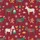 Christmas Donkey Pajamas: Playful Holiday Animal Pattern - Polyester Spandex Sleep Set Satin Pajamas Set - 4