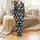 Llama Lover Low Top Canvas Sneakers: Whimsical White Llama & Mint Green Cactus Charcoal Print Satin Pajamas Set - 2