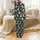 Llama Lover Low Top Canvas Sneakers: Whimsical White Llama & Mint Green Cactus Charcoal Print Satin Pajamas Set - 3