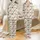 Cottagecore Nature Lover: Retro Red Mushroom & Fern Botanical Velveteen Plush Blanket Satin Pajamas Set - 1