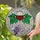 Wine Enthusiasts' Glowing Tiffany Stained Glass Ruby Red Wine Glass Emerald Green Grapes Mosaic Stained Glass Suncatcher - 2