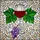 Wine Enthusiasts' Glowing Tiffany Stained Glass Ruby Red Wine Glass Emerald Green Grapes Mosaic Stained Glass Suncatcher - 5